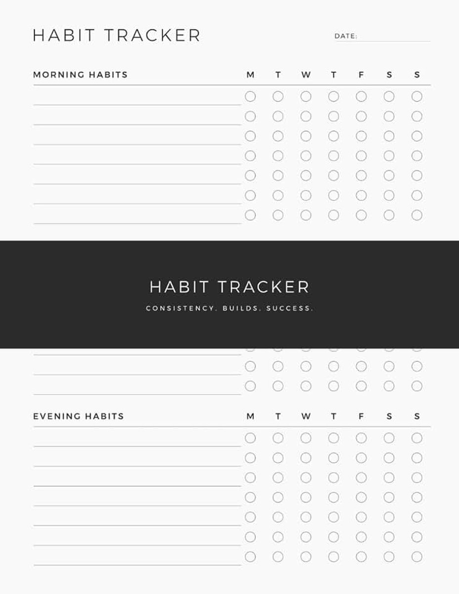Checklist Designed to Help You Build Positive Morning, Afternoon and Evening Habits, Stay Consistent with Daily Goals and Create Lasting Routines