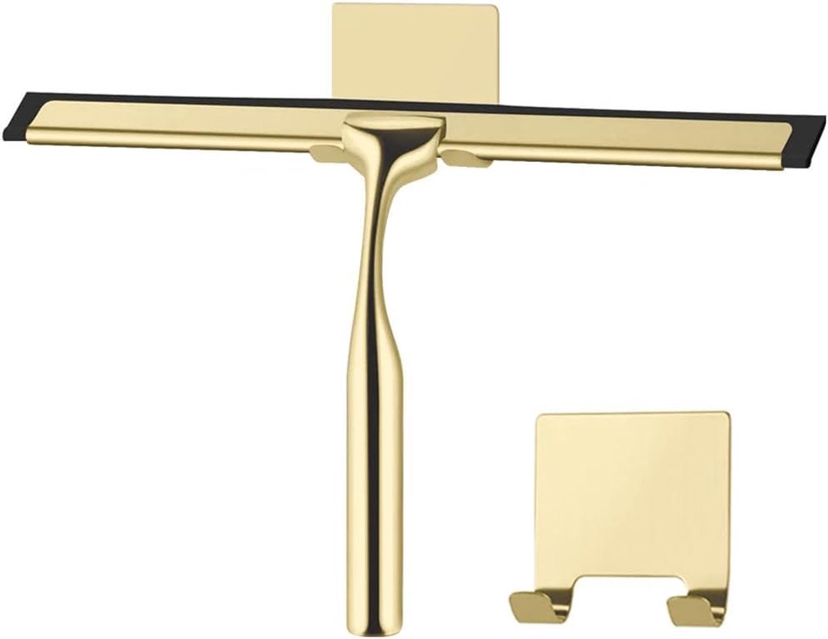 Douchewisser GOUD Raamwisser van roestvrij staal voor badkamer (gouden)