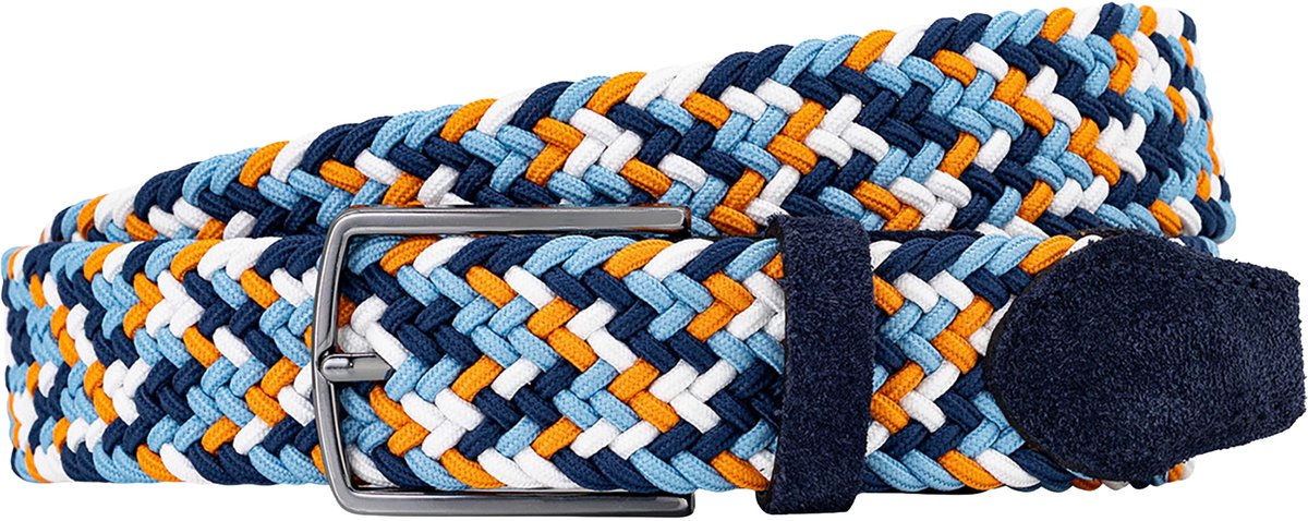 LINDENMANN elastische heren riem - wit