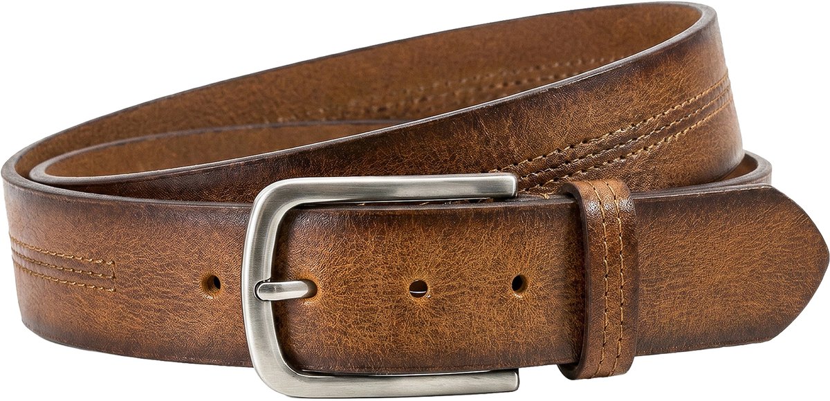 HECHTER leren heren riem - cognac