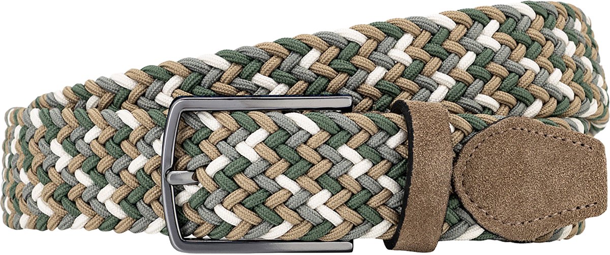 LINDENMANN elastische heren riem - wit