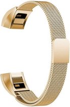 Fitbit Alta (HR) Luxe Milanees bandje | Goud / Gold| Premium kwaliteit | Size: S | RVS |TrendParts