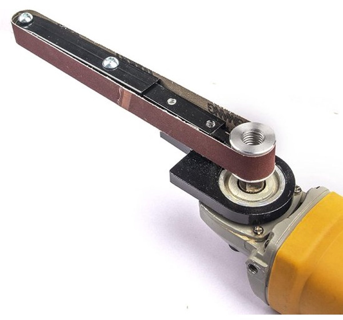 Geluidsarme bandschuurmachine-adapter voor haakse slijpers - Modellen 100 en 125