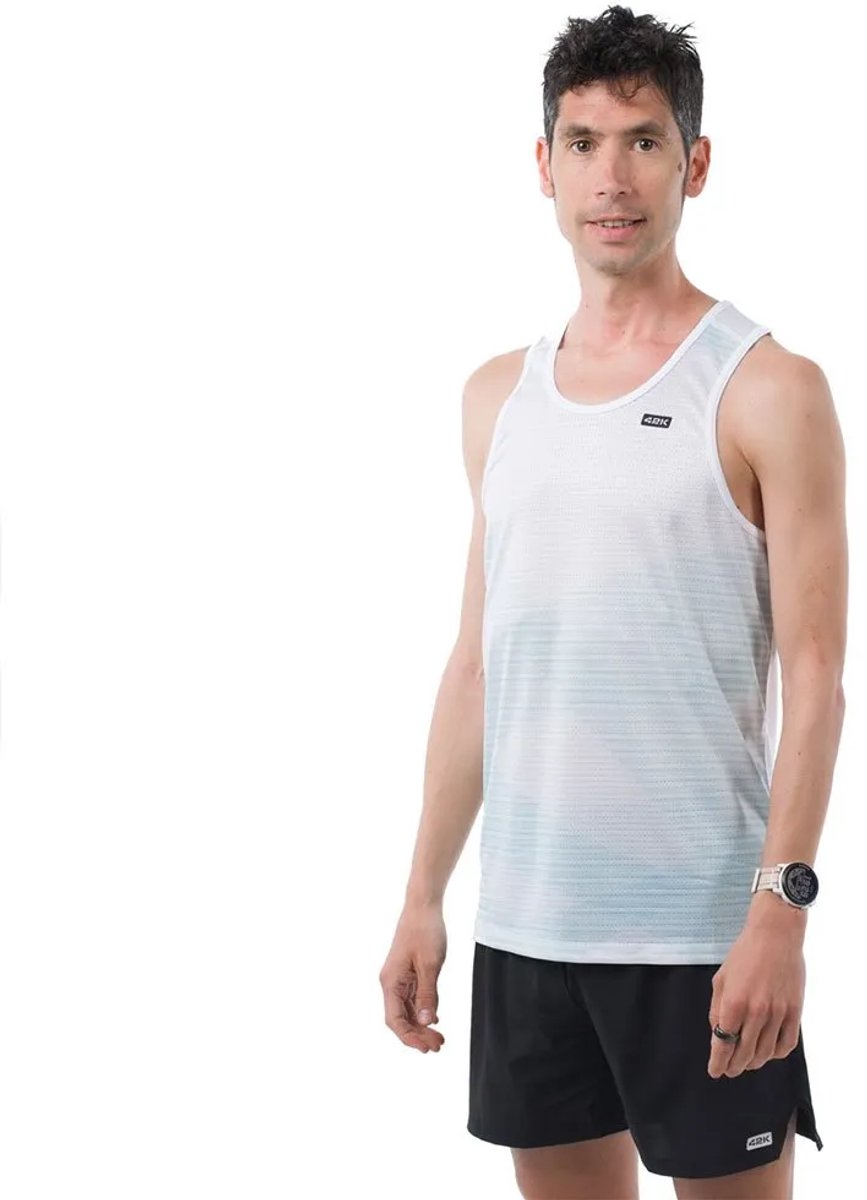 42k Running Stride Mouwloos T-shirt Oranje S