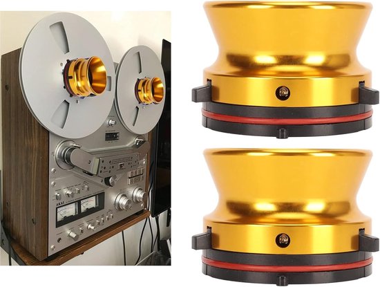 1 Paar Hub Adapters, 10 Inch Universele Oplader voor Studer ReVox Akai Teac - Compatibel, Duurzaam, Efficiënt — afbeelding 4