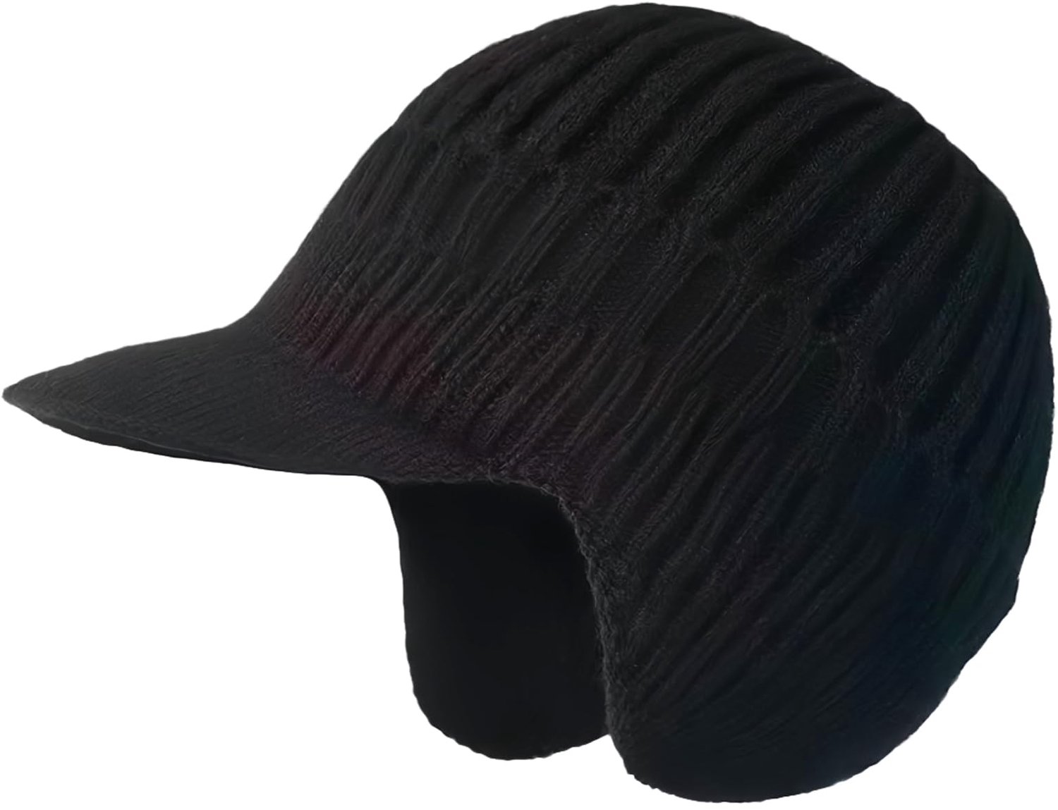 Wintermuts Heren - Gebreide Muts met Klep en Oorflappen - Warme Beanie voor Koude Dagen - Voor Skiën, Snowboarden en Outdooractiviteiten