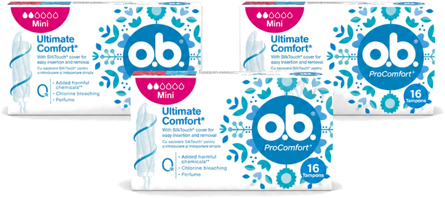 3 x OB – Tampons – ProComfort Mini – Comfort Fit - Voordeelverpakking - 3 stuks