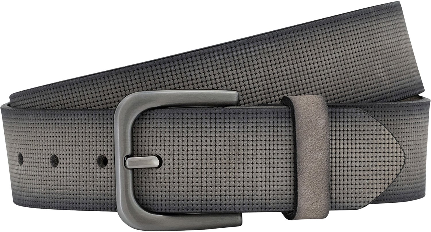 LINDENMANN leren heren riem - grijs