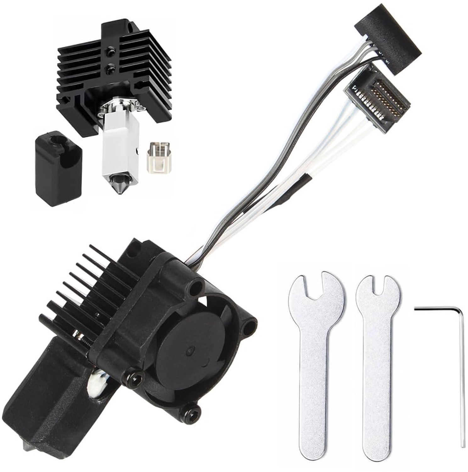 Hotend kit 0.5mm gehard staal - all-metal vervangingsnozzle - hoge temperatuur tot 1.022°F - ShopVlot