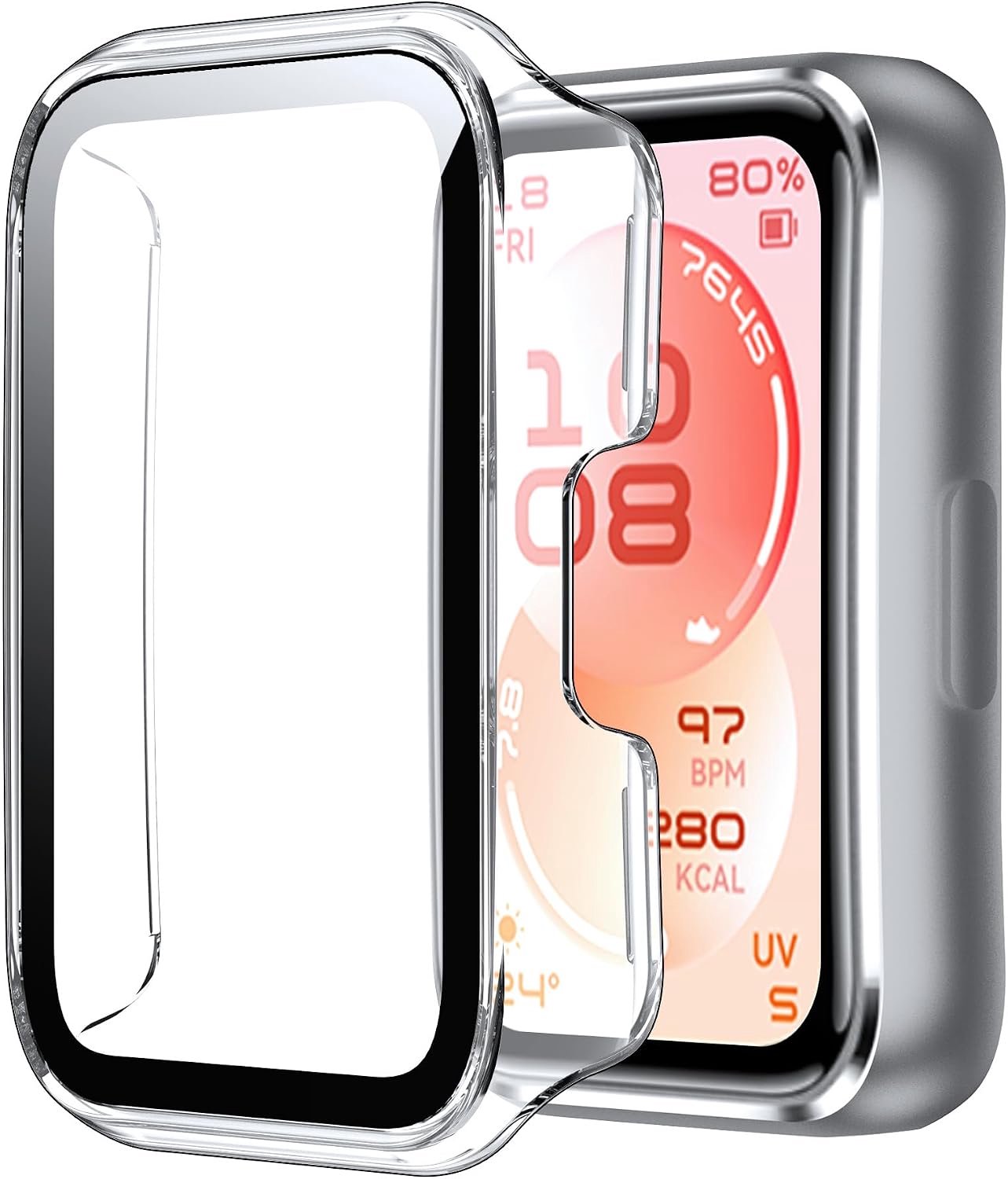 Beschermhoes voor Huawei Band 11, gehard glas, krasbestendig, hard PC case cover voor Huawei Band 11