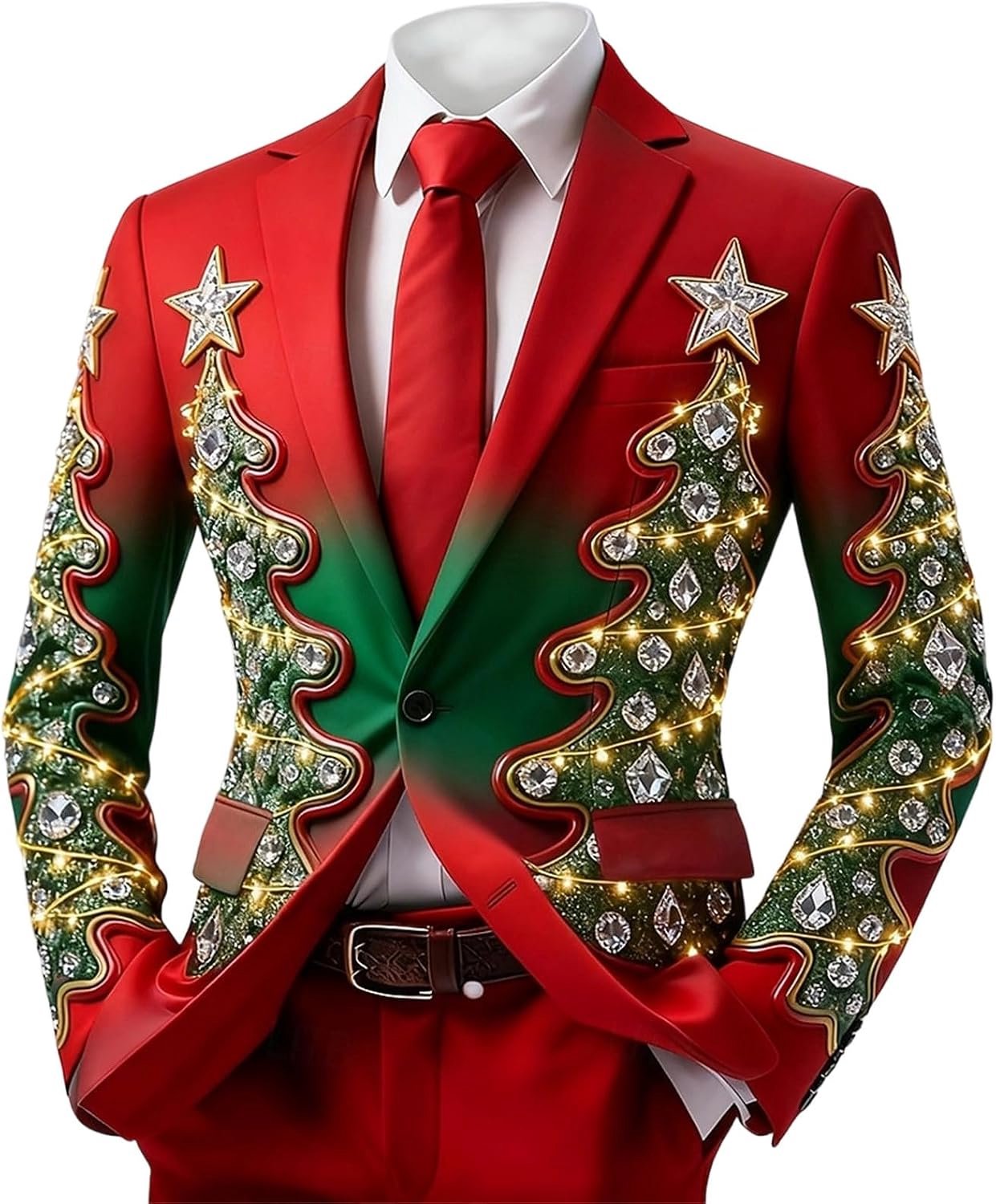 Générique Jas met eigentijdse feestelijke print voor eindejaarsfeesten en formele evenementen met comfortabele slim fit en gestructureerde stof