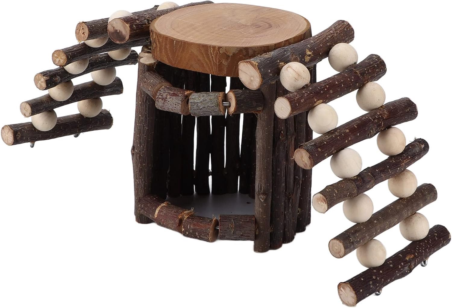 Jeanoko Hamsterhuis met Klimladder, Appelhout Design