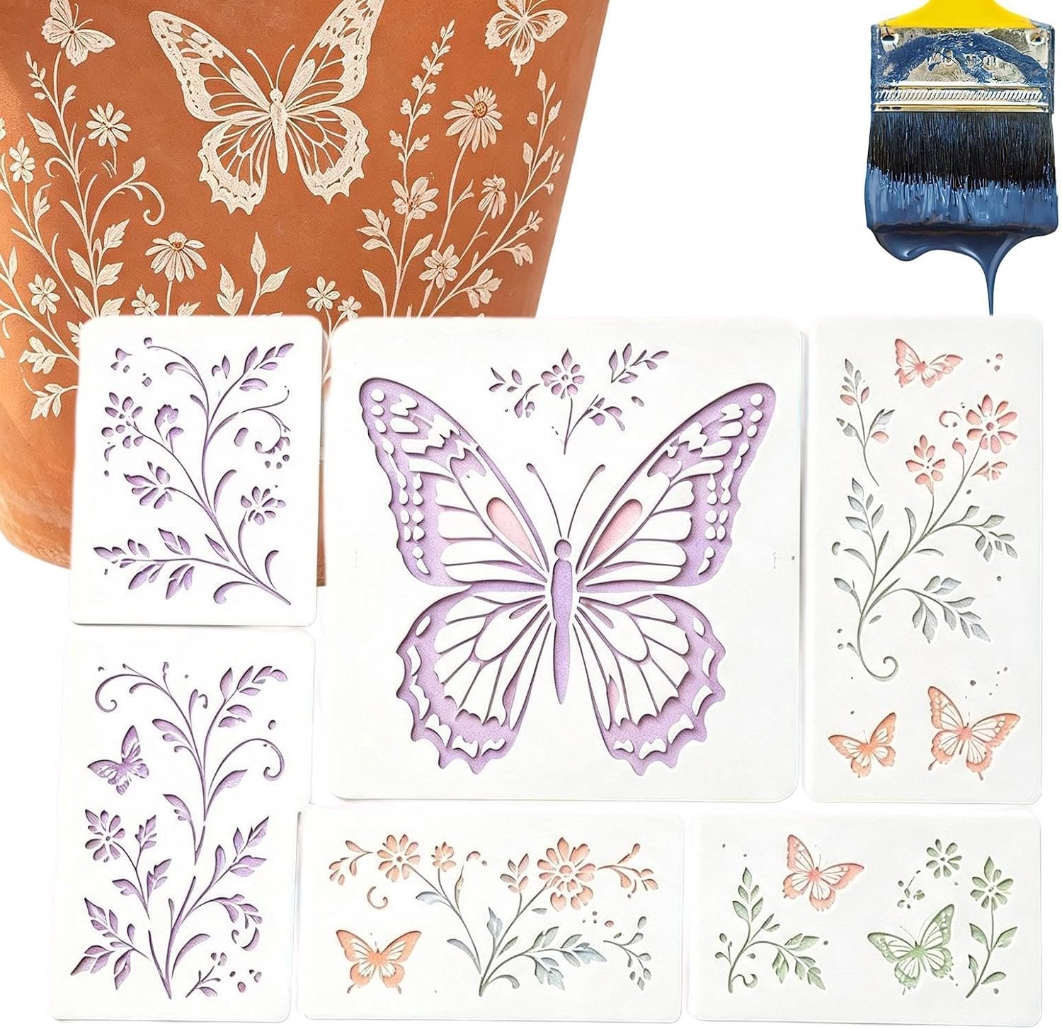 Tuin Muur Stencil Herbruikbare Meubels Decor Crafting Tool