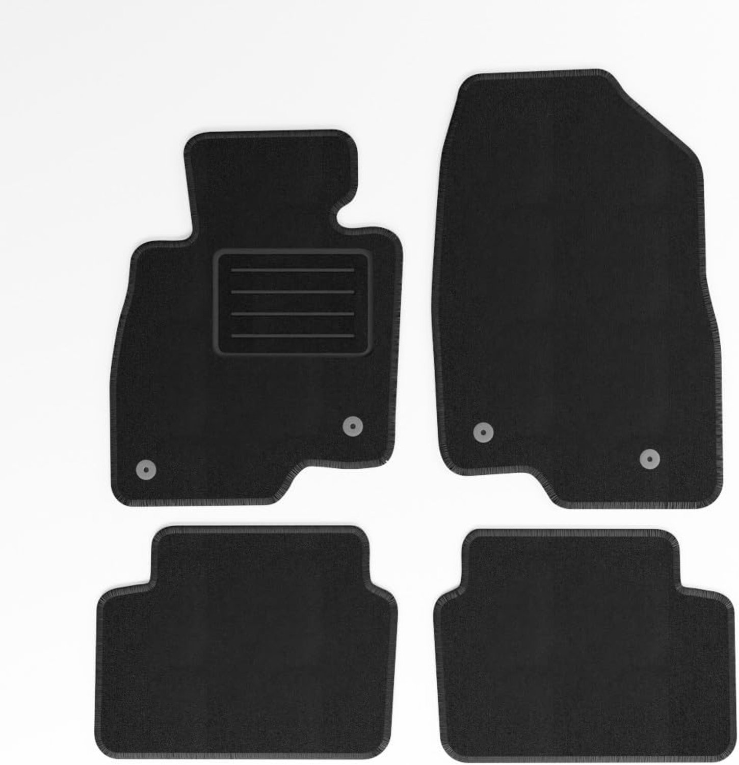 Mats4all Naaldvilt automatten passend voor Mazda 3 2014-2019 | Antislip | Met versterking | 4-delig | Automatten | Mattenset