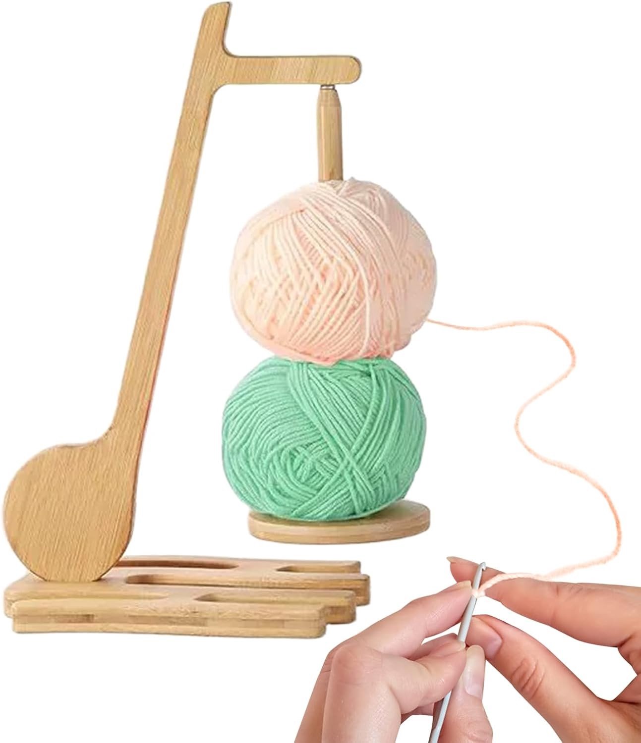 Draadhouder voor Breien en Haken, Magnetische Spinner, Afneembare Organisator met Rotatie, Ideaal voor Creatieve Handwerkers en Moederdag Cadeau