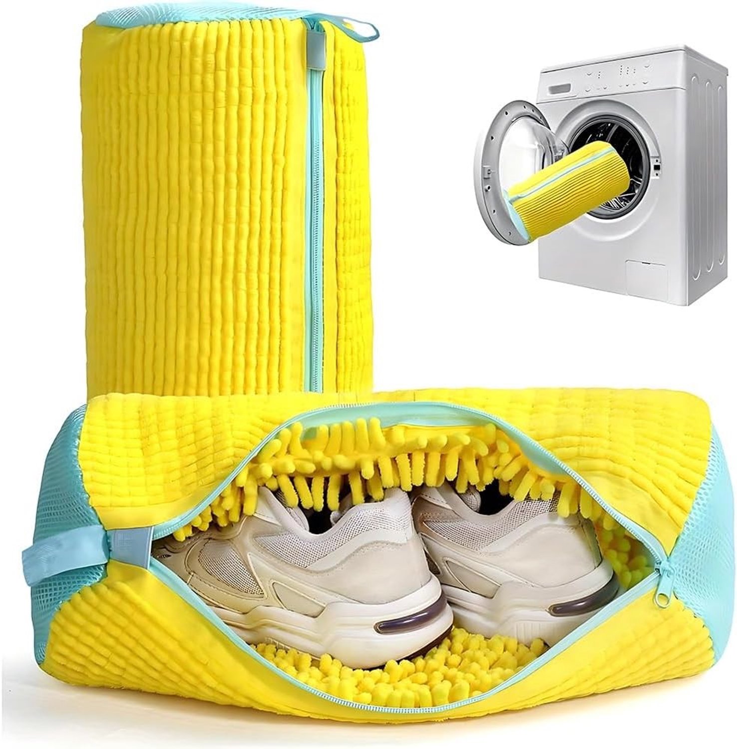 360 Graden Schoenwaszakken voor Sportieve Schoenen - 2 Stuks, Ideaal voor Wasmachine en Bescherming