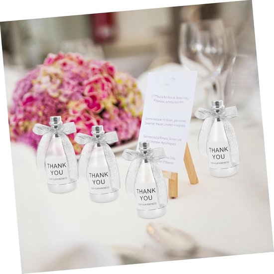 6 Stuks Bonbondoos Bruiloft Gunst Flesvormige Snoep Container Partij Snoep Container Mini Flessen Snoep Containers Snoep Bruiloft Dozen Snoep Feestartikelen Volwassenen — afbeelding 2