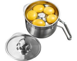Pure Vie Roestvrij Staal Eierscheider, Compact Design Egg Separator, Lekvrij Eidooier Scheider, Compacte Eierscheider voor Kleine Keukens, Vaatwasserbestendig Professioneel Bakkersgereedschap, 1000ML