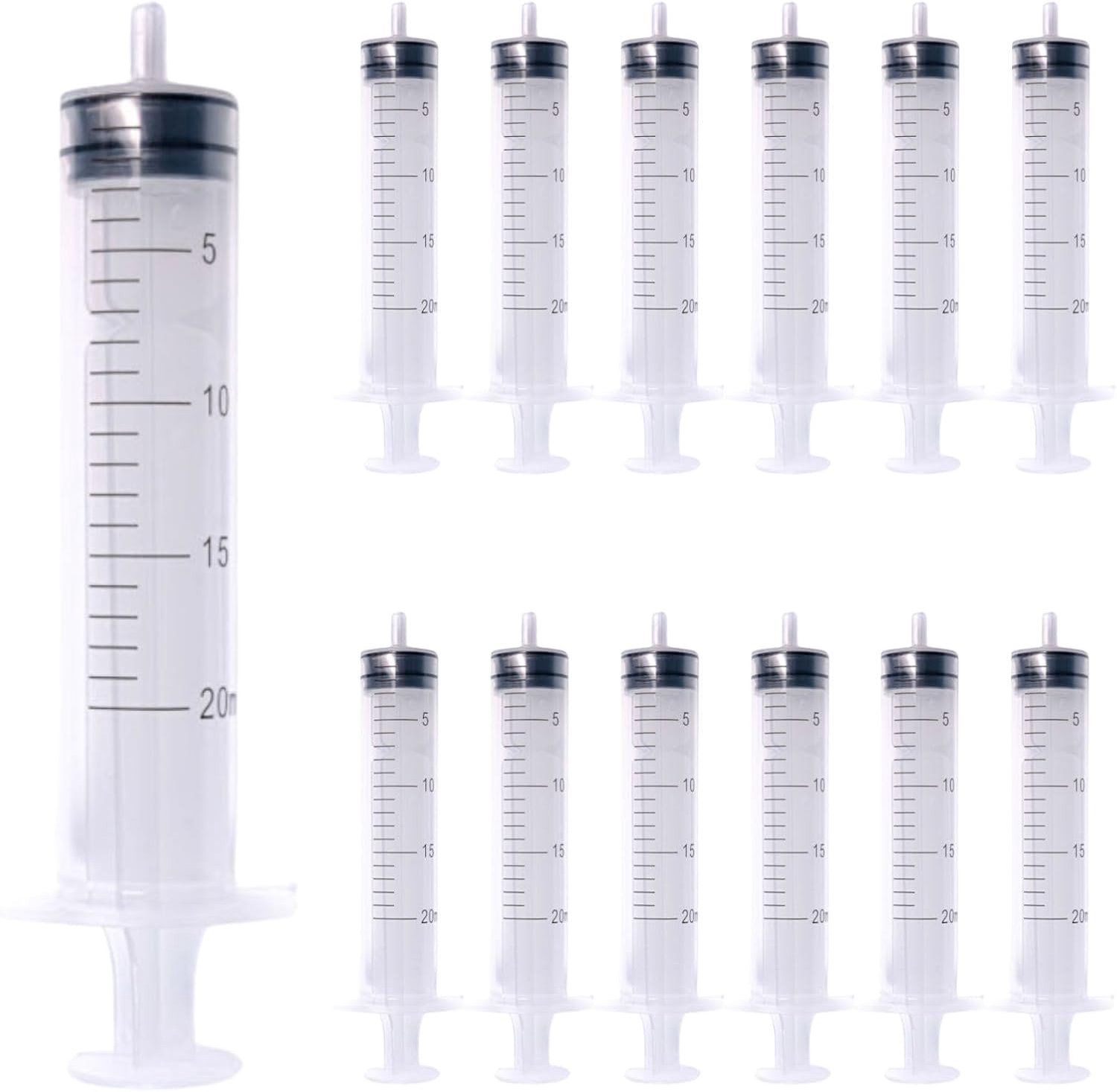 Plastic Voerspuiten - 20 ml - Voor Laboratoria en Tuin - Duurzaam Polypropyleen - Voor Vloeistofdistributie en Dosering
