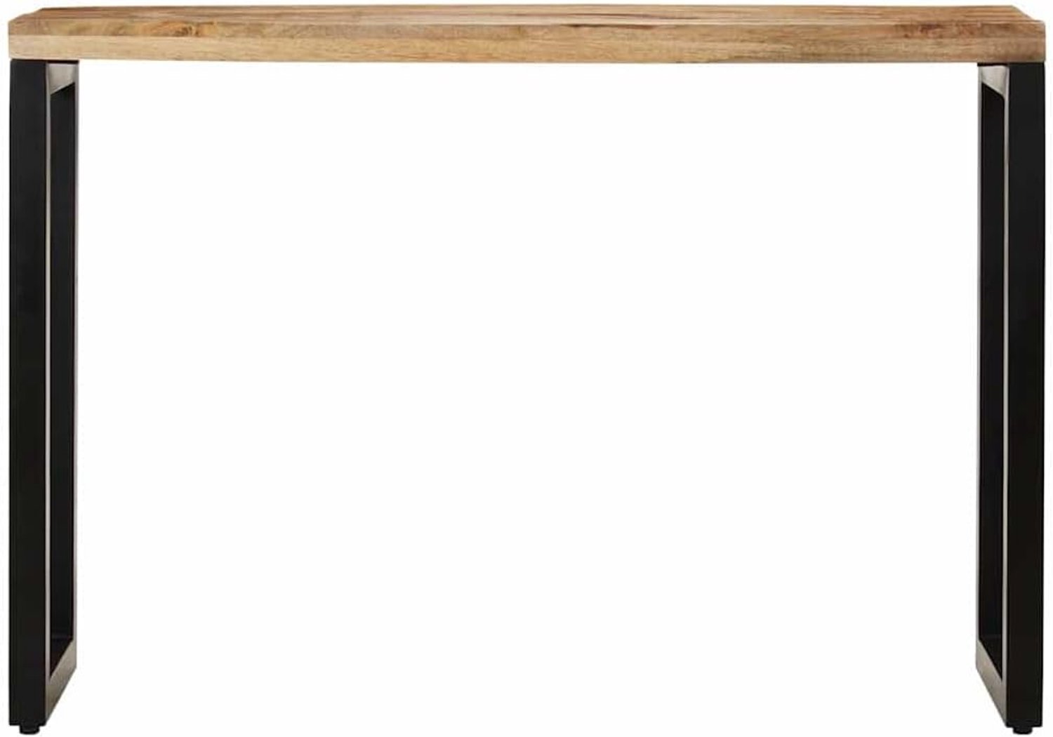 Consoletafel van mangohout 110x35x76 cm, metalen poten