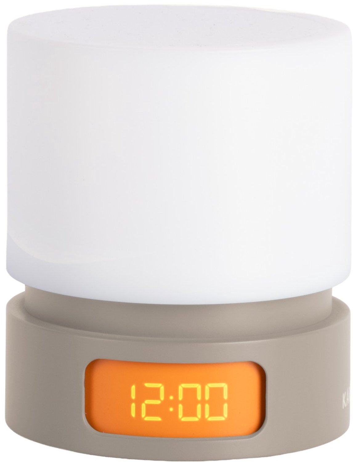Karlsson Wekker Pillar - Warmgrijs - 8.2x8.2x8.2cm - Scandinavisch - Wekker voor slaapkamer - Wekkers