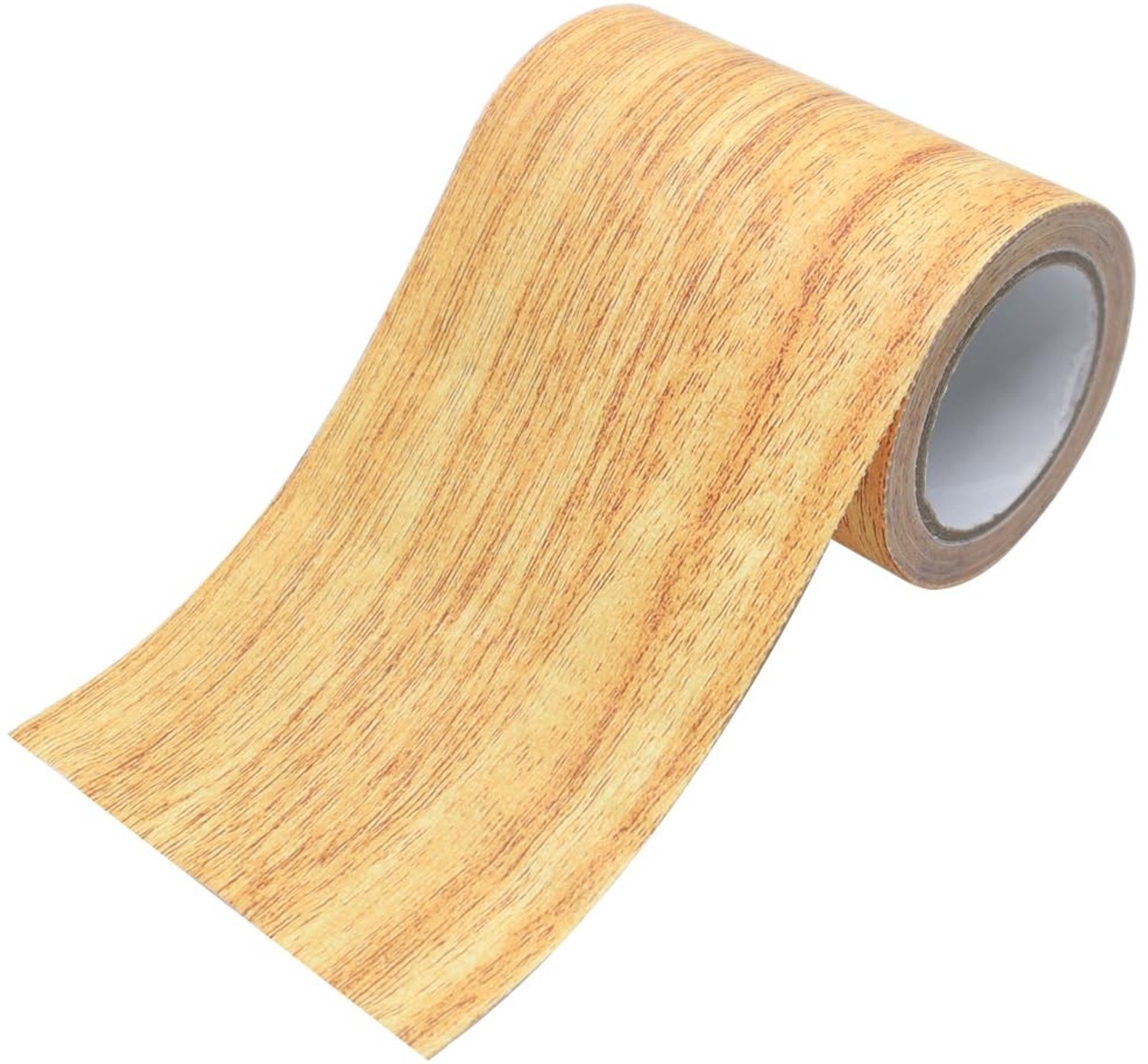Houtlook zelfklevende tape 8 cm x 15 ft voor laminaatvloeren, meubels en deurafwerkingen - Sterke hechting en hittebestendig