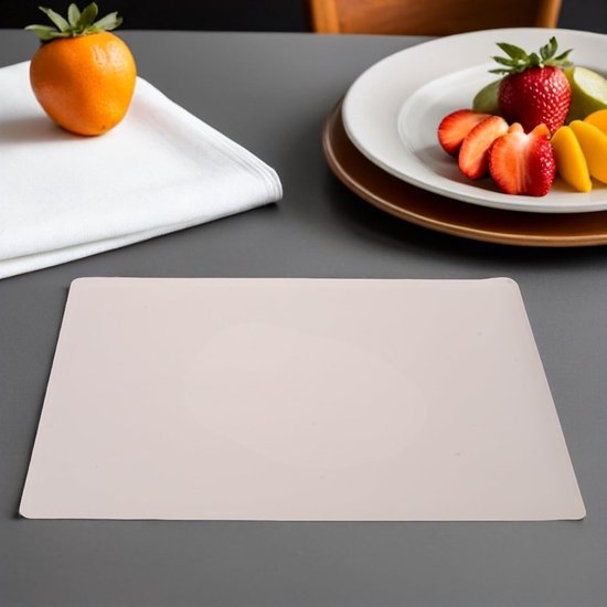 2 Stuks Hittebestendige Siliconen Placemat Waterdichte Flexibele Antislip Tafelmat voor Ouderen Geluidsdempende Isolatie Eenvoudig Schoon Te Maken voor Eettafels Verzorgingshuizen — afbeelding 2