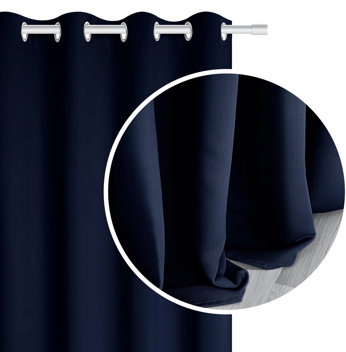 Verduisterende Gordijn Hold Blackout 140x250 cm Marineblauw