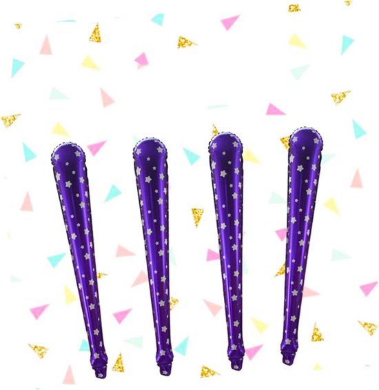 40 Stuks Opblaasbare Stok Dikker Dikke Het Baskeball משחקי Gametendo Game Humgergames Rally Juichende Sticks Handheld Cheer Stick Ring The Bell Come On Stick Kind Ballon — afbeelding 2