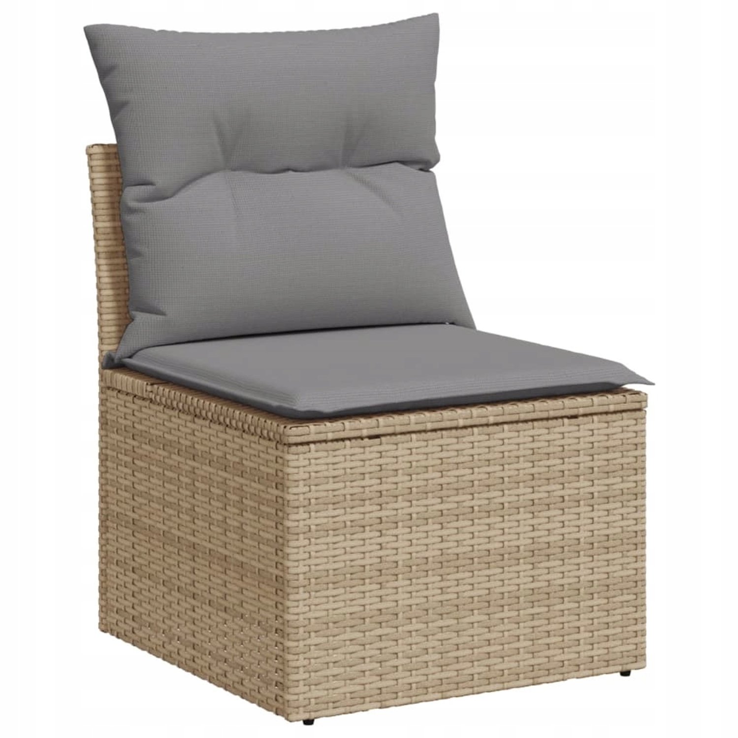 Comfortabele Tuinstoel met Opbergruimte en Waterdichte Tas - Polyrotan
