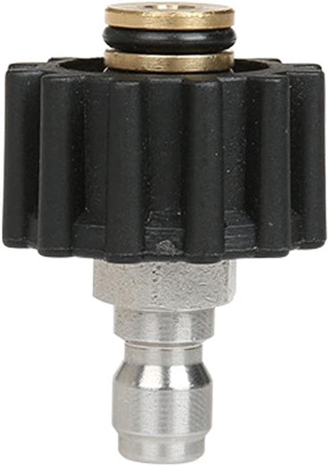 SnelShoppen - High Pressure Washer Adapter M22-14mm x 1/4 Inch - Snelle Aansluiting, Duurzaam ABS + Staal, 55 mm, Tijd Besparend, Ideaal voor Tuin, Au