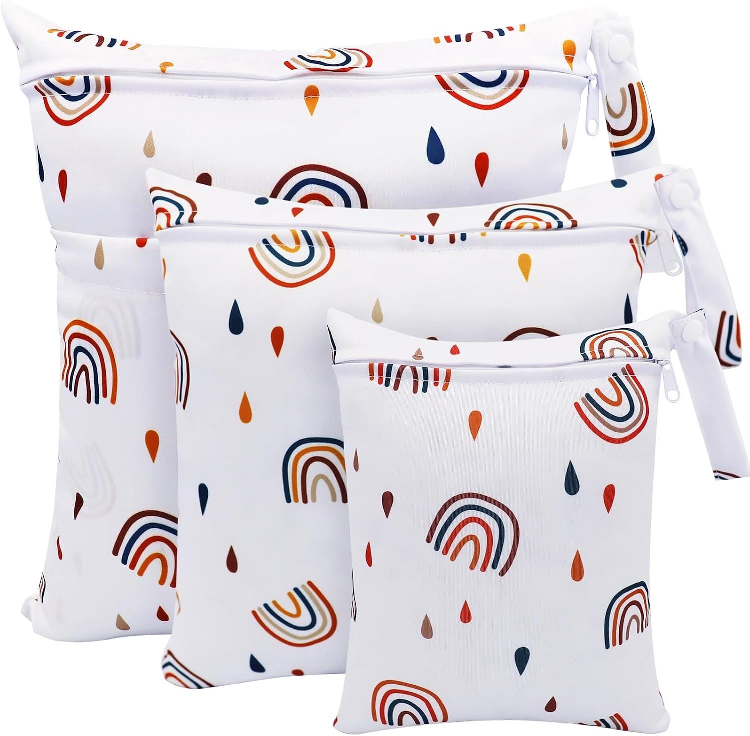 Ruime Luiertas met 3 Stuks Waterdichte Tassen, Herbruikbare Luiers Organizer voor Baby's en Peuters