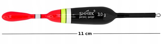 Shark Doorvoer Dobber Balsa 3,0g / 11cm - Topkwaliteit — afbeelding 4