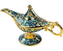 Vintage Magische Genie Lamp voor Tafeldecoratie en Cadeau - 21 × 11 × 9 cm, Uniek en Betoverend Accessoire