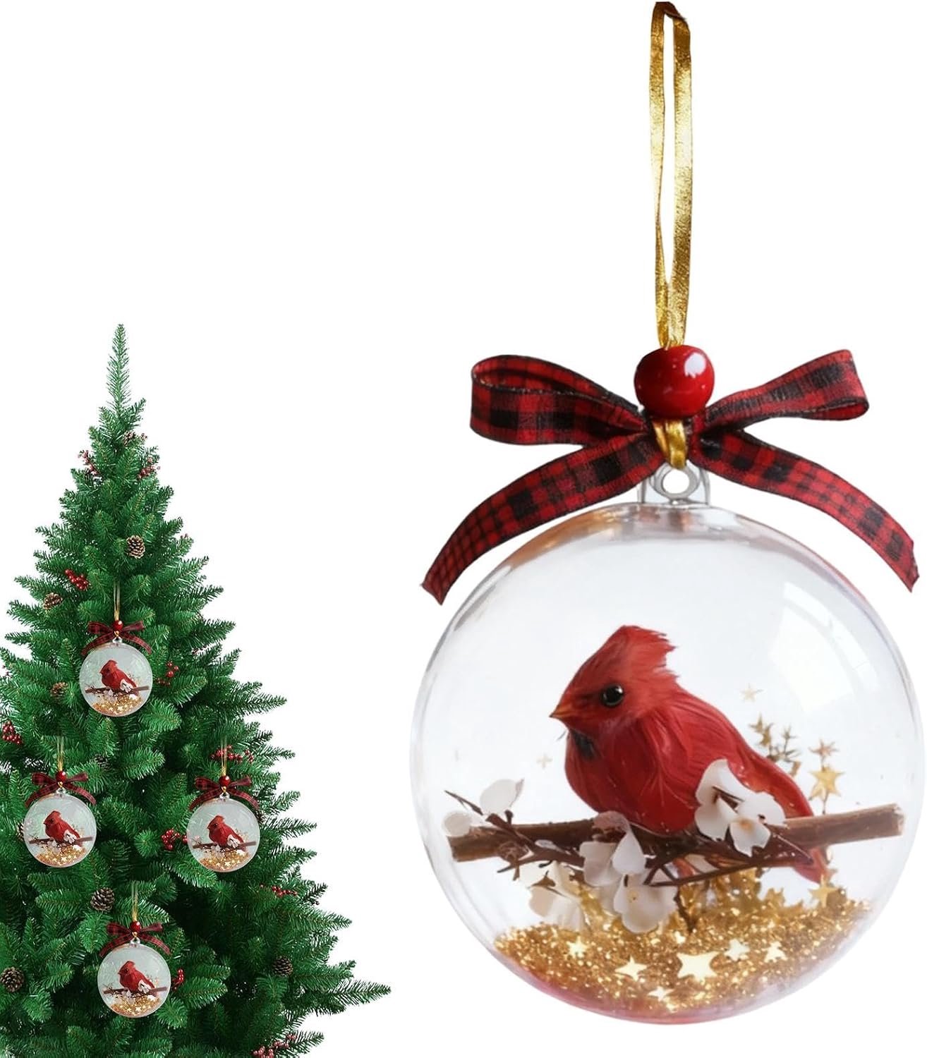 Kerstballen Kolibrie Bubbel 9,0 cm
