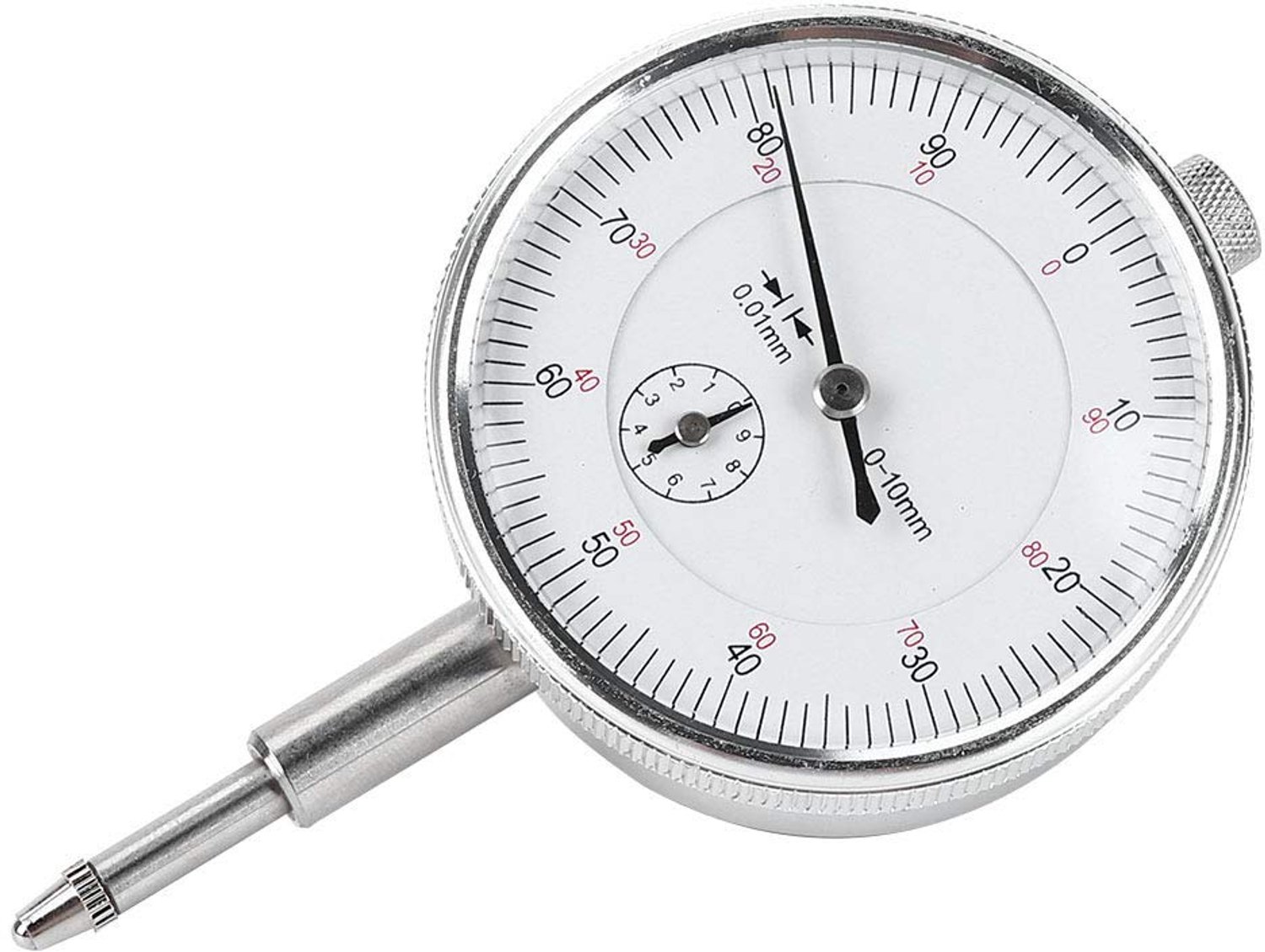 Nauwkeurige Aluminium 0-10MM / 0,01MM Meetklok voor Machinebouw, Auto-onderhoud, Medische Industrie en Houtverwerking