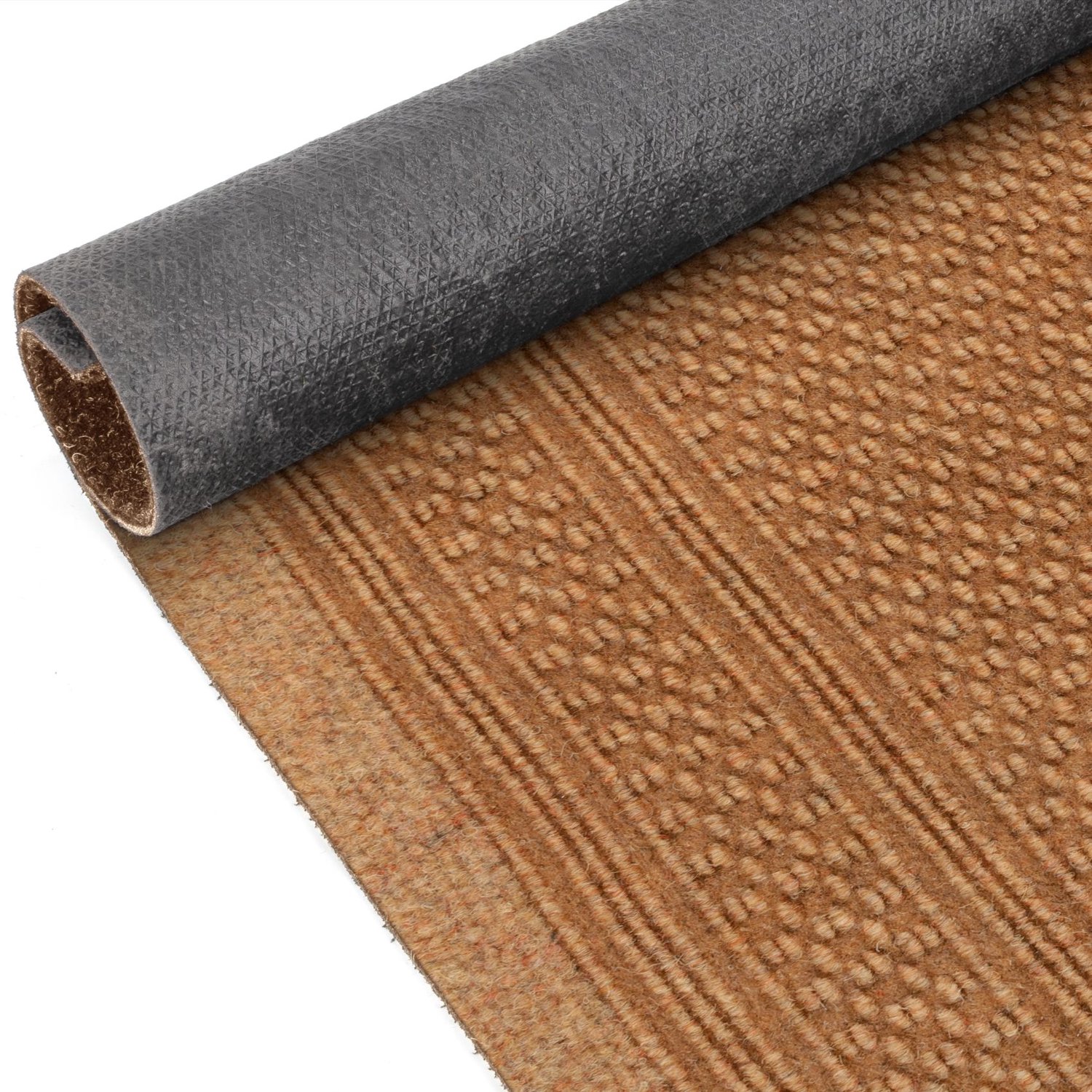 ANRO Loper Aztek Mosterdgeel 220x80cm – Schoonloopmat Gangloper Vuilvangmat Antislip Op Maat