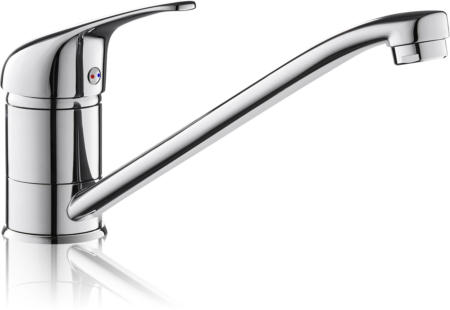 LOVHAUS Keukenkraan Chroom - 360° Draaibare Mengkraan - Messing - Warm & Koud Water