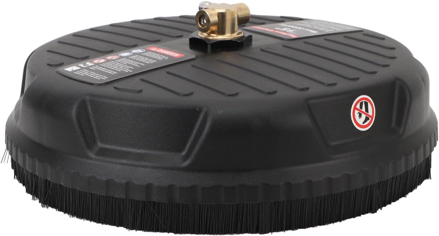 15 Inch Professionele Power Washer Oppervlaktereiniger Heavy Duty 3600PSI voor Opritten, Terrassen, Terrassen - Roestvrij Staal/ABS/messing
