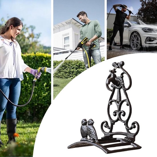 Tuin Slang Hanger Heavy-Duty Iron Vintage Muur Haak met Artistiek — afbeelding 3