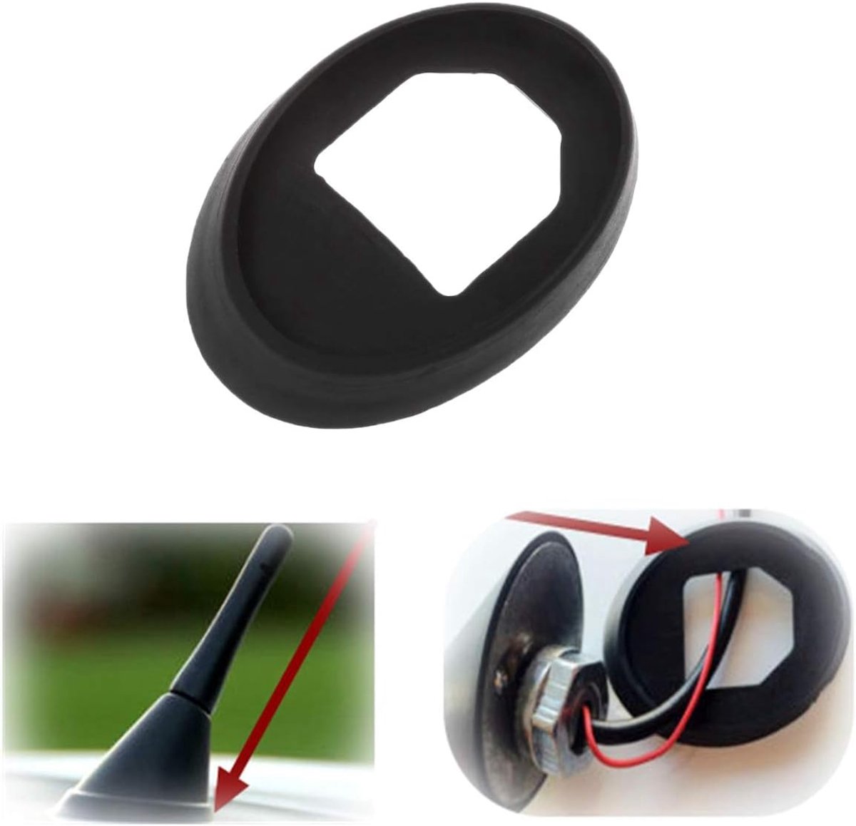 Antenne Base Rubber Pakking Seal Voor V/W V/olkswagen VOOR B/ora voor G/olf Mk4 voor P/olo Zwart