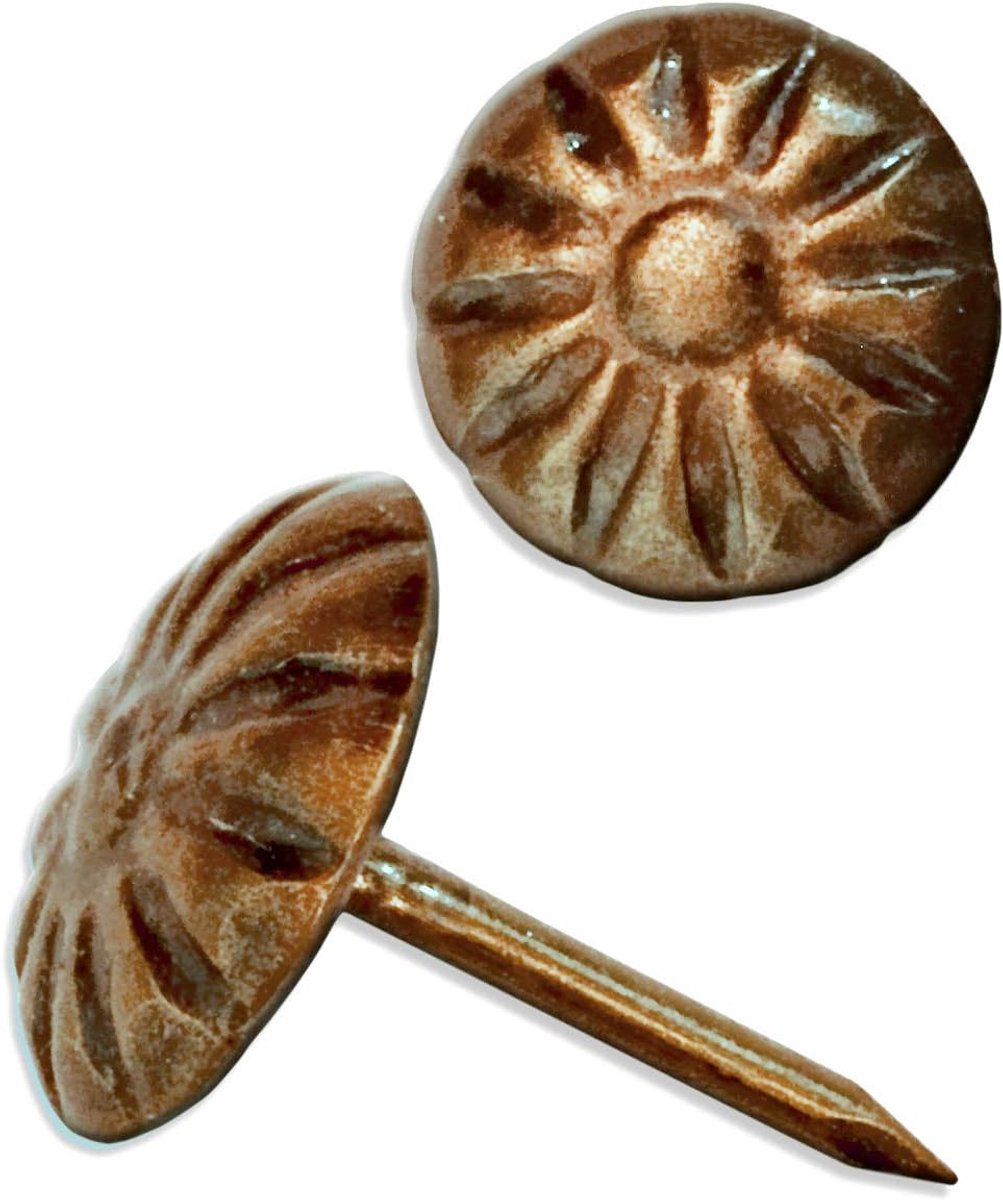 Decoratieve spijkers 11 mm - vintage koper - antieke charme - perfect voor meubelrestauratie - ShopVlot
