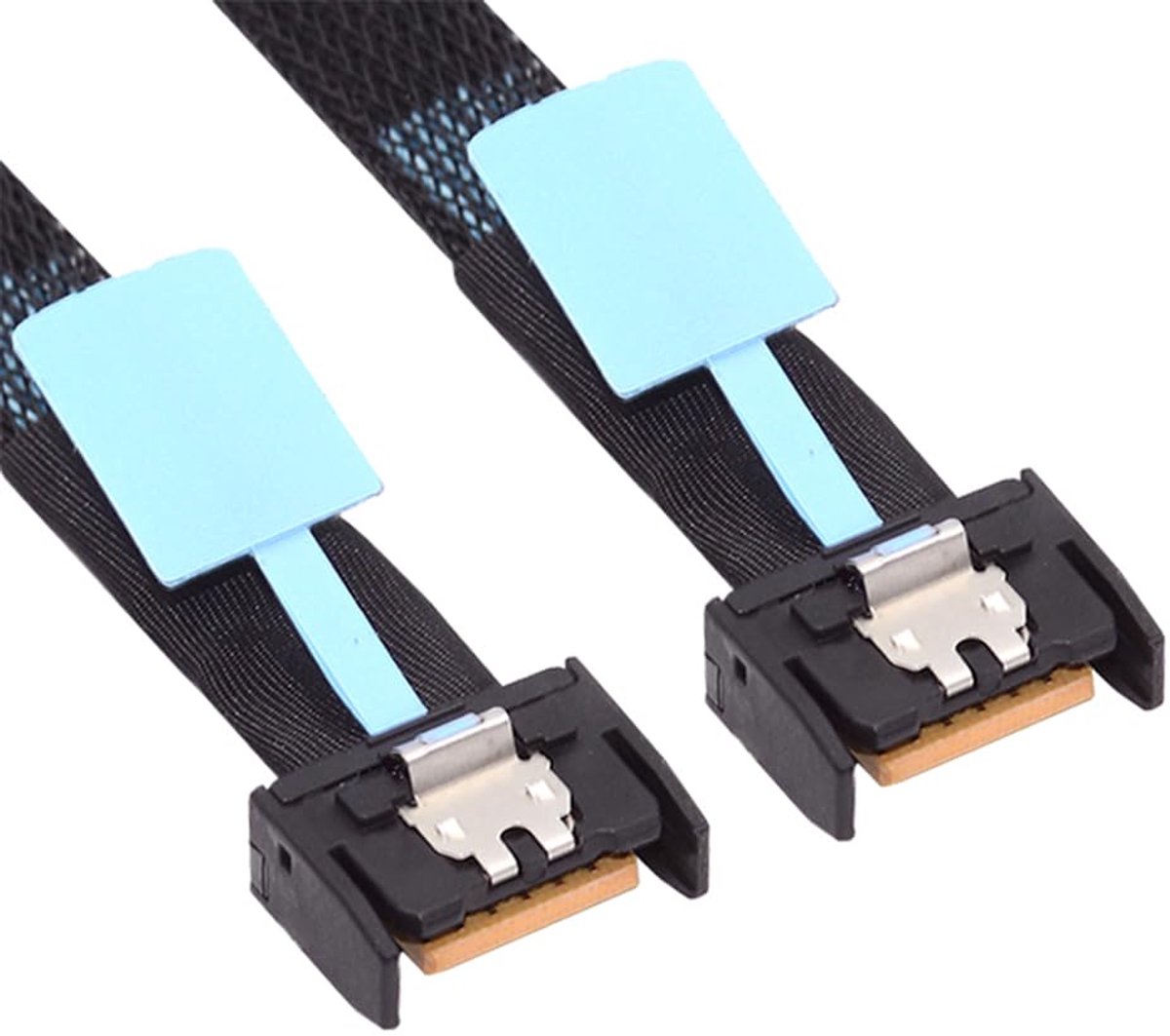 cablecc Mini Cool Edge IO MCIO PCI-E 4i 38Pin PCI-E 5.0 Male to MCIO 4i SFF-TA-1016 Extension Cable 50cm - ShopVlot