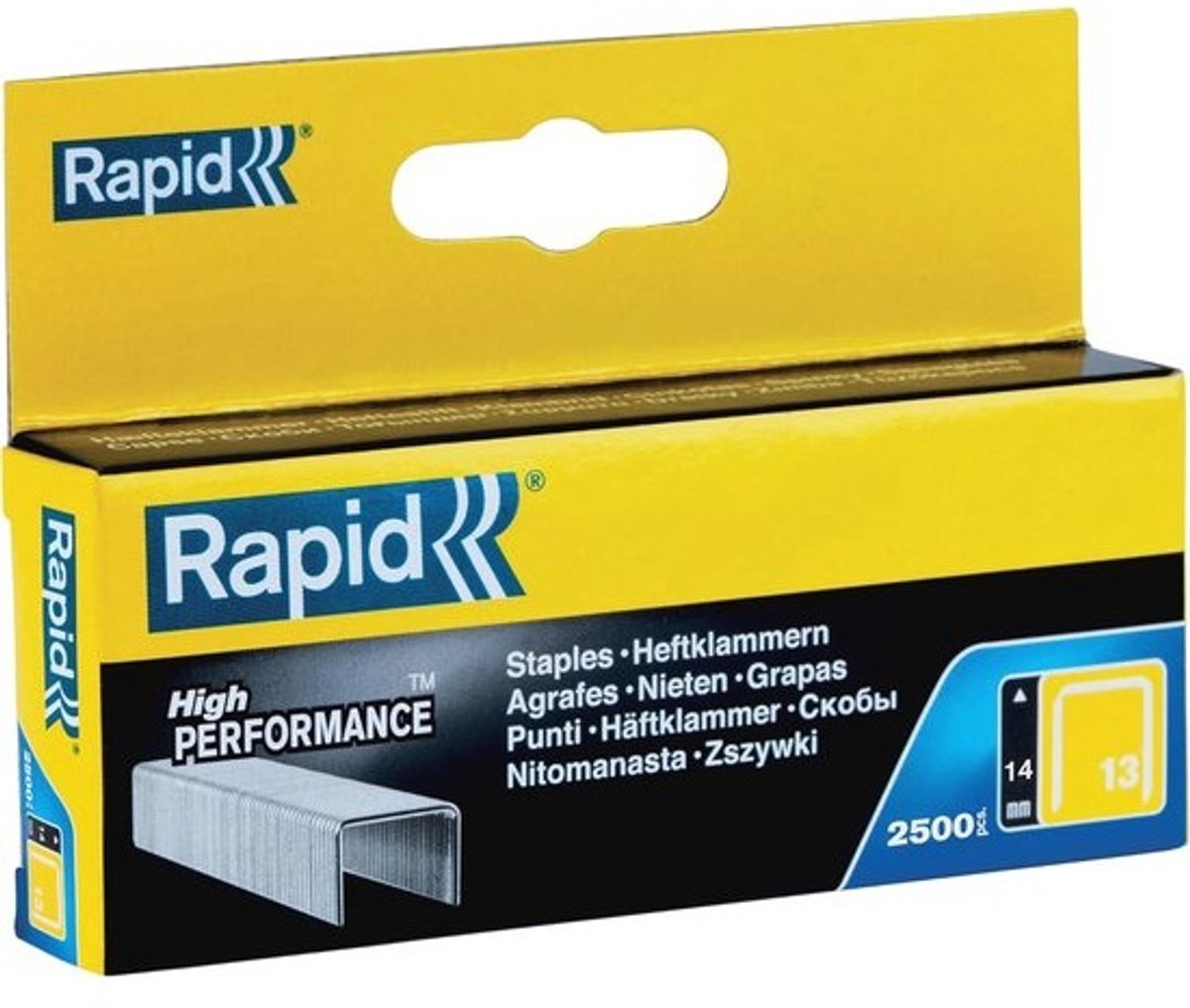 14mm Paper- en Textiel Heftangels (2.500 Stuks) - Efficiënte Heftangels voor Hout en Doek