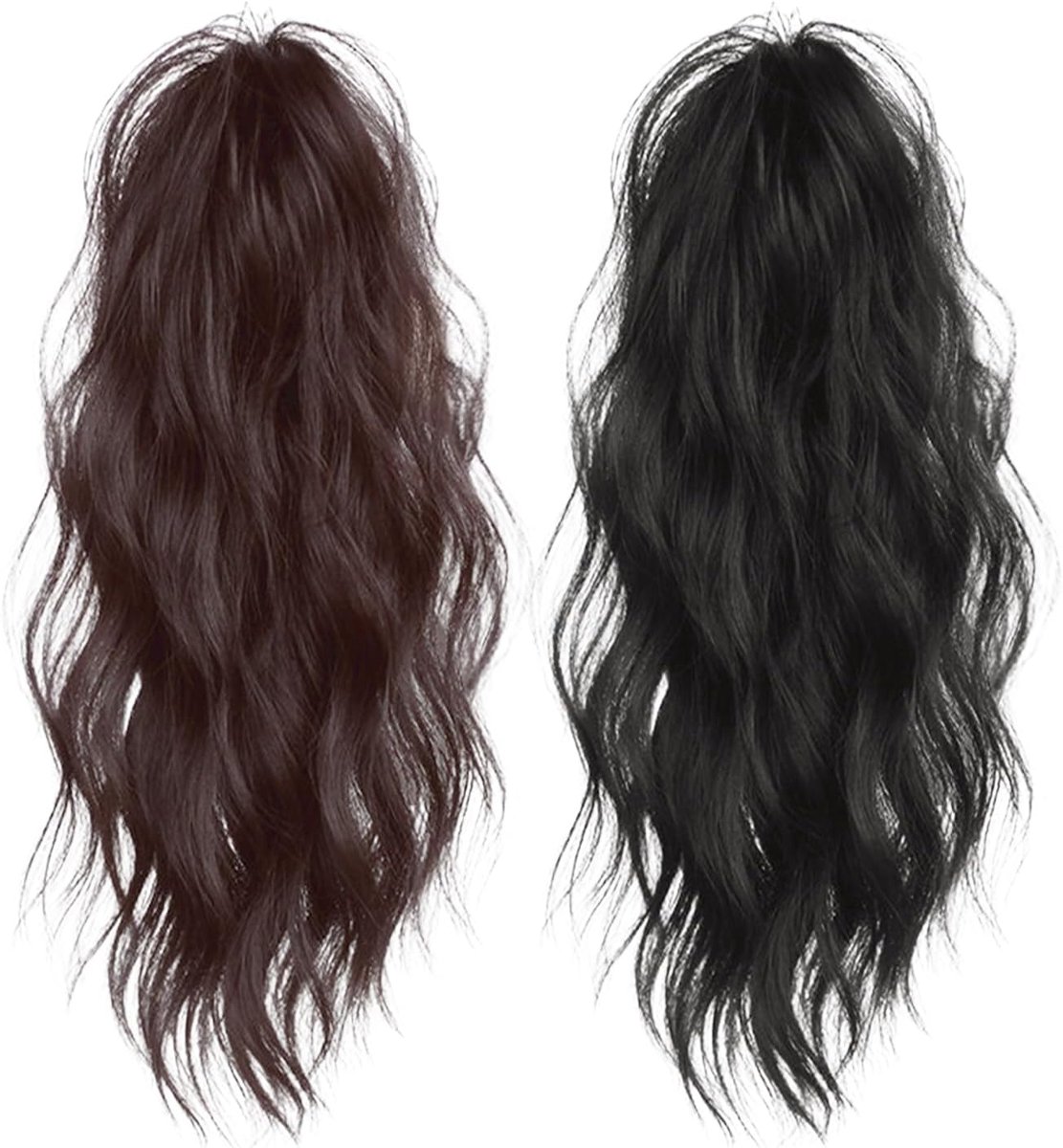 2 Hoge Paardenstaart Clip Pruiken, Snelle Styling Van Haaraccessoires, Ingebouwde Antislip Ontwerp Van De Haarspeld - ShopVlot
