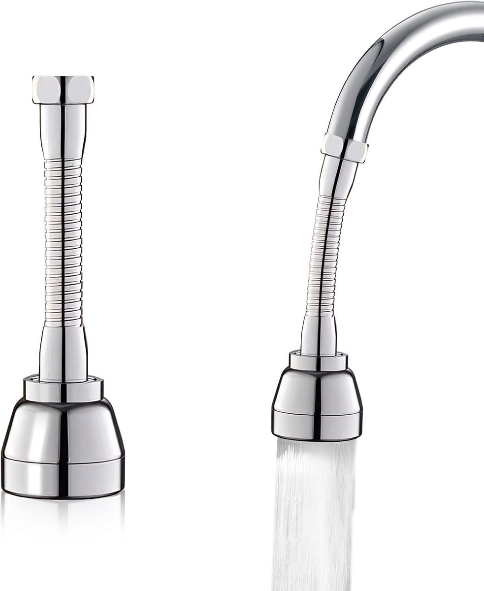 Yitexin 2 Packs for Bathroom, Adapter for Kitchen Faucet, Spray Hose, 360 Degree Rotatable, Aerator, Kitchen Faucet - ShopVlot