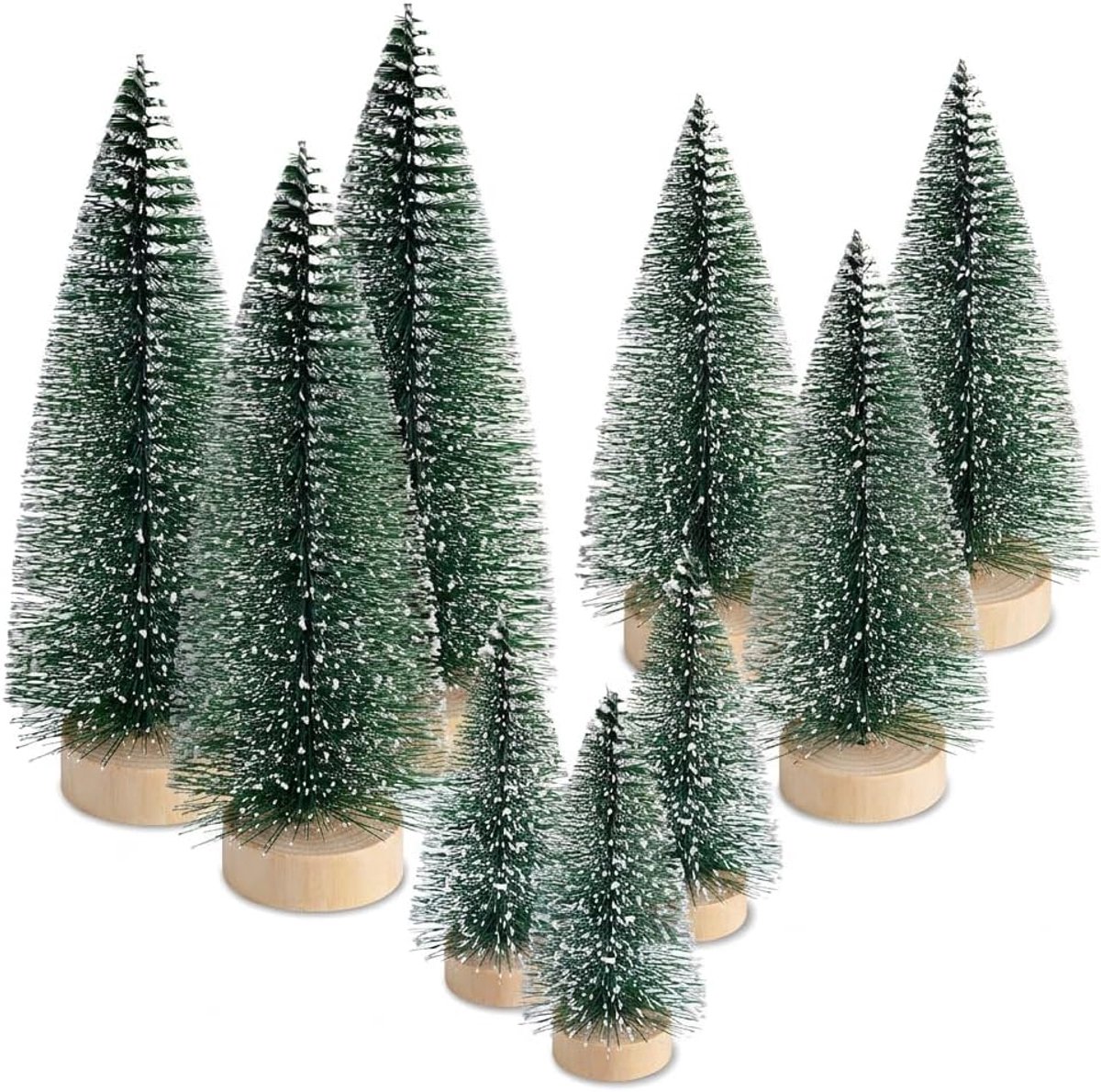 Groene kleine kerstboom miniatuur dennenboom kunstboom