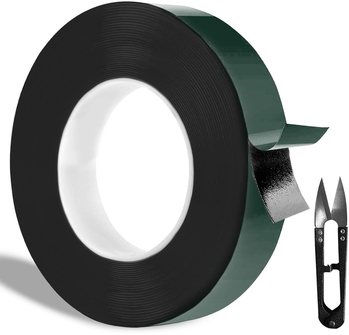 Double Sided Adhesive Tape, Extra Strong, Black, Double-Sided Adhesive Tape, 12 mm x 10 m, Direct Multi-Surface - ShopVlot