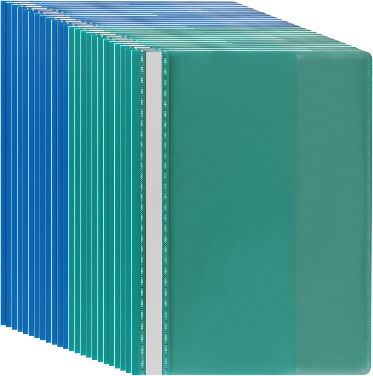 24 Stuks A4 Plastic Presentatiemap met Transparante Cover voor Rapporten, Documenten en Archivering - Ideaal voor Kantoor en School, 31x23cm