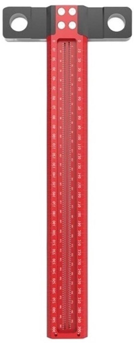 Houtbewerking kraspen T-vierkante liniaal van aluminium - TS-300